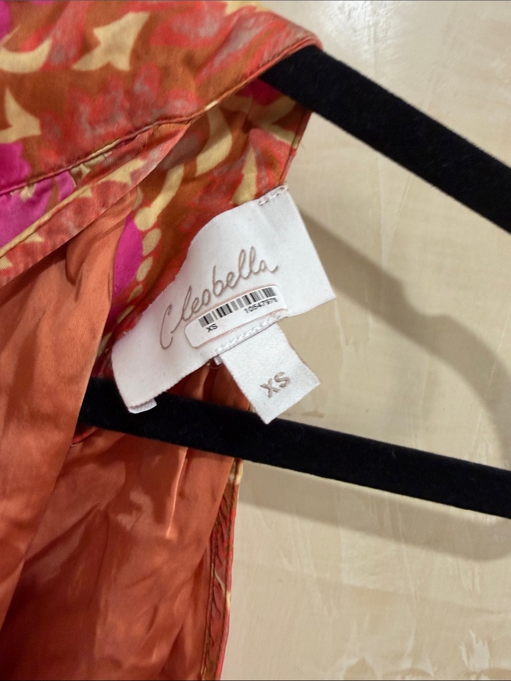 Cleobella Luella Pink & Orange Halter Maxi Dress with Tie Waist - Picture 5 of 7